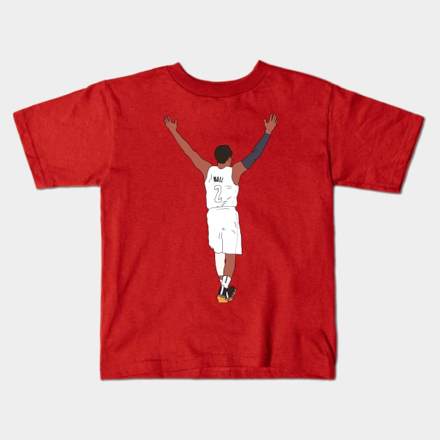 John Wall Embrace The Crowd Kids T-Shirt by rattraptees